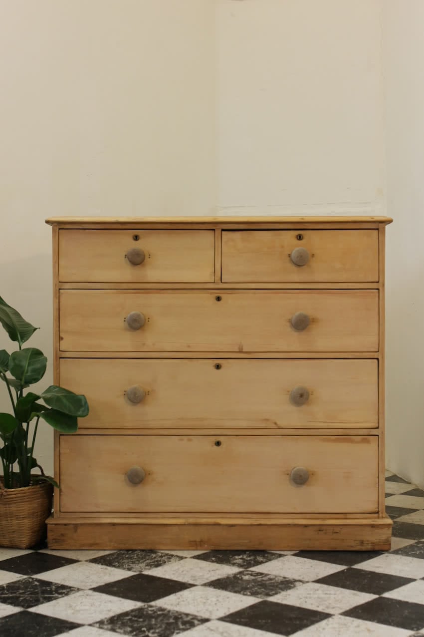 beautiful blonde looking large pine chest