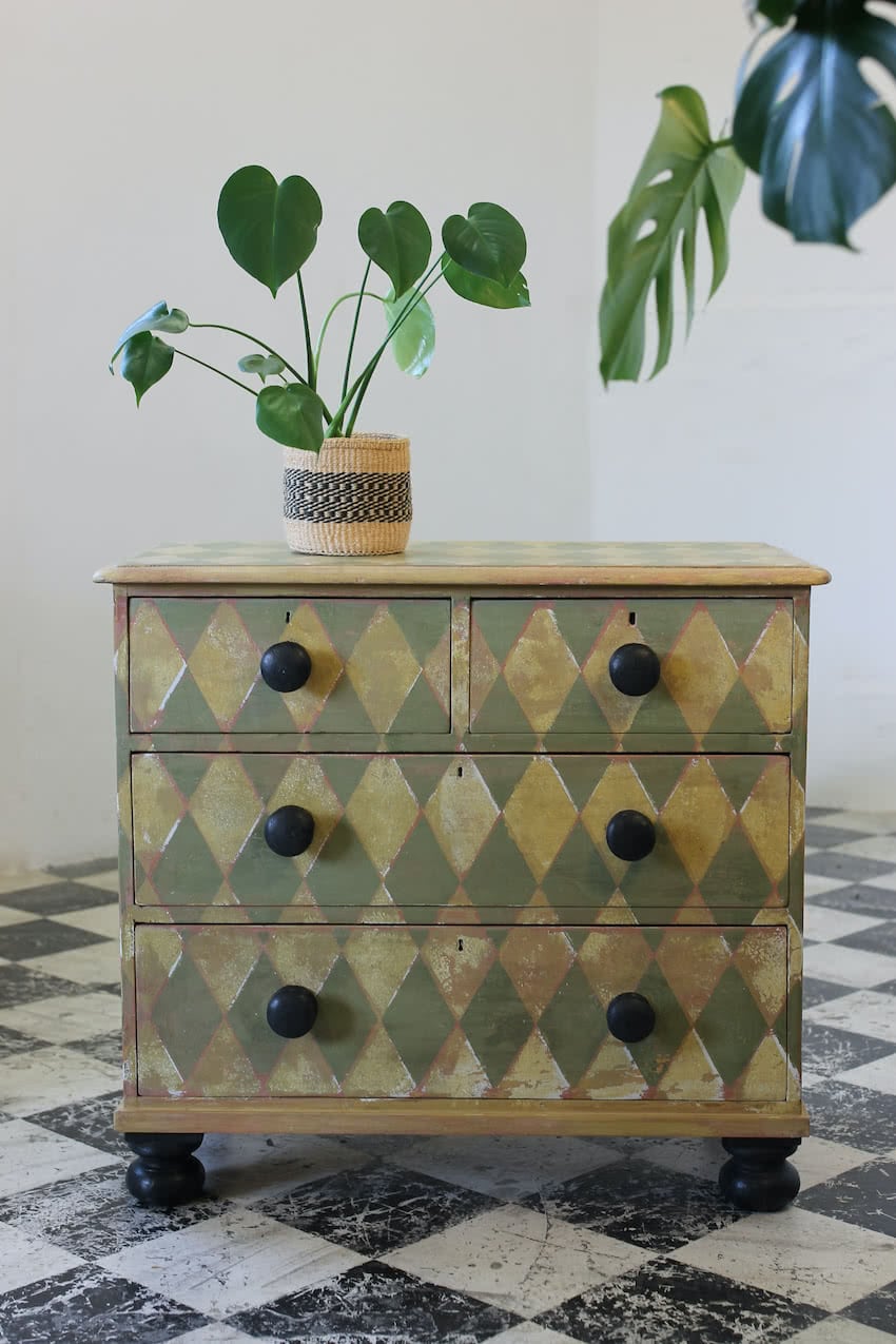 bespoke french style painted pine drapers table