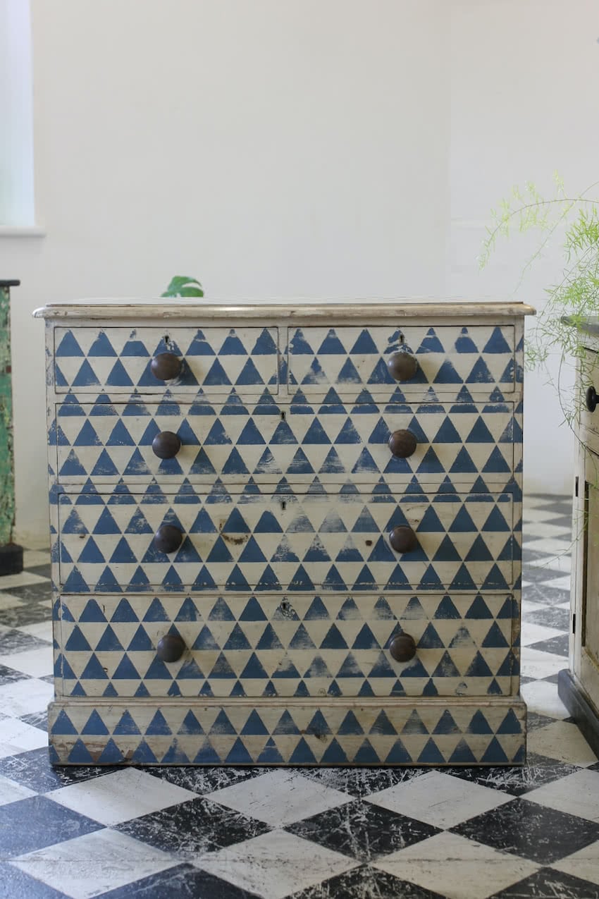 hungarian original painted pine folk art wardrobe