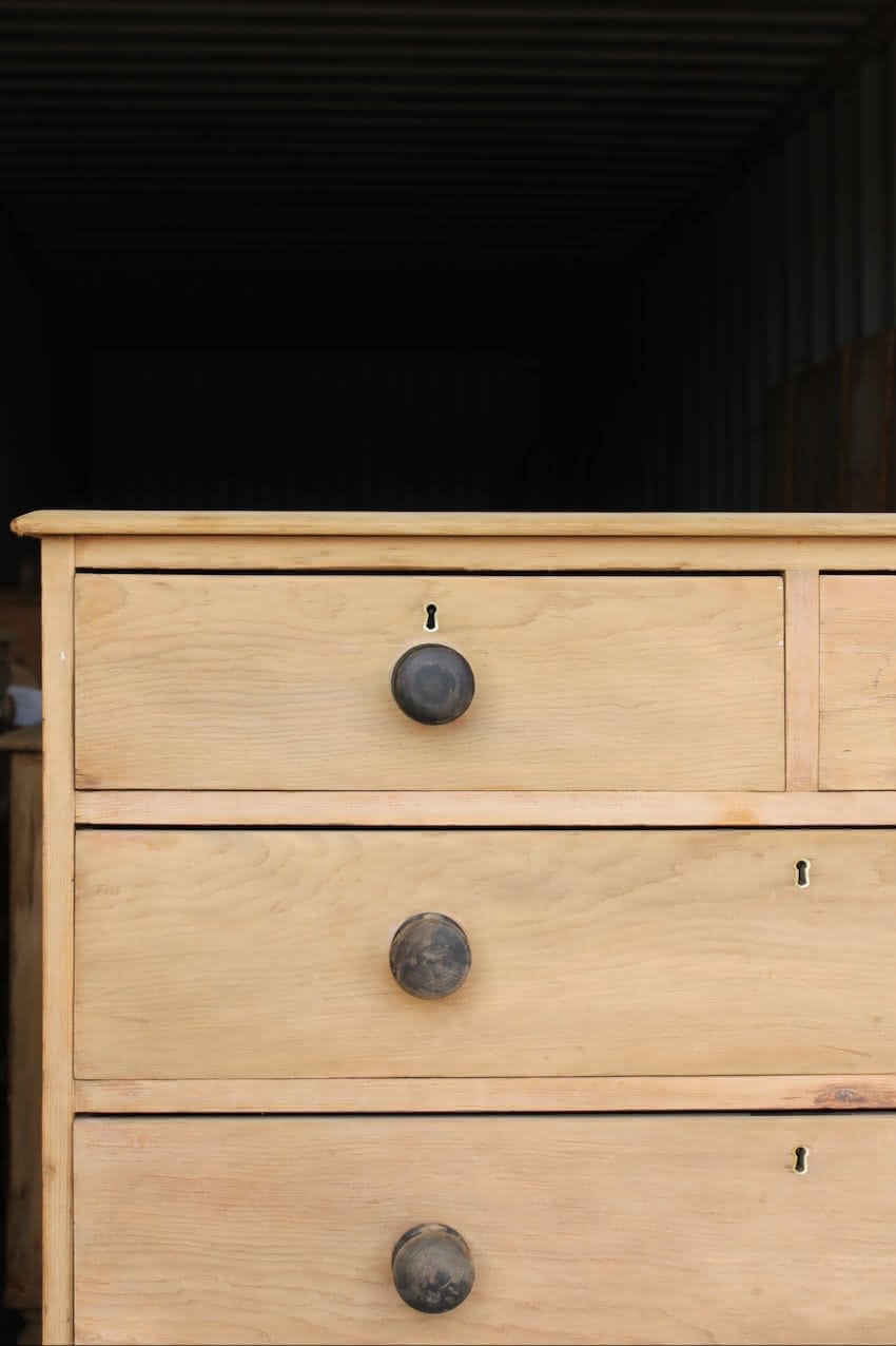 very pretty galleried french all original pine two door cupboardcupboard with shelf & metal handles and typical hinges.